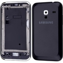 Samsung Uyumlu S7500 Siyah Orta Kasa TuşTakımı Kapak Siyah
