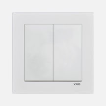 Viko Karre 55 Beyaz Dual Anahtar C1