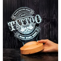 Tattoo, Dövme Severlere Hediye, Dövmeci Hediyesi, Tattoo Artistlerine Hediye Led Lamba