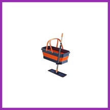 Bezos Sogut Metal Saplı Katlanır Kovalı Mop Set 1 Adet Bty