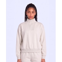 Kappa İleria Tur Kadın Bej Oversize Sweatshirt