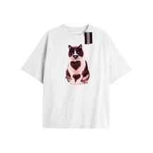 Tarzsokak New York Baskılı Oversize Kalıp Unisex T-shirt Mor