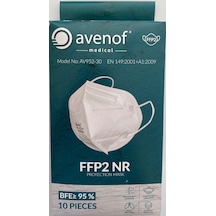 Avenof 5 Katlı Ffp2 N95 Maske 5 x 10'lu