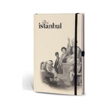Eski Istanbul Journal Çizgili Lastikli Şark Kahvesi