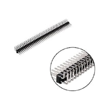40 Pin 2x40 2.54mm 90 Derece Erkek - Erkek header Altın Kaplama