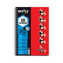 U-deep Pp Kapak Ayraçlı Defter 7+3 250yp. 20 Çeşitli Renk Ve Desen