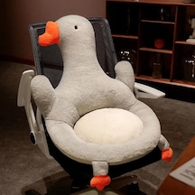 Gri Araba İçin Yüksek Kaliteli Peluş Yastık Yaratıcı Oyuncaklar Büyük Kazlar Sandalye Yastıkları Kaymaz Araba Minderleri