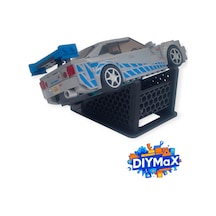 Speed Champions Standı Araç Sergileme Aparatı Model Vitrin Standı - Siyah