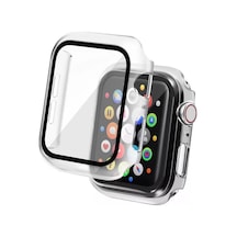 Newface Apple Watch 42mm Camlı Kasa Ekran Koruyucu - Şeffaf Diğer