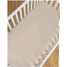 Premium Natürel Cotton 100x150 CM Lastiksiz Bej Çarşaf Bed Sheet For Baby