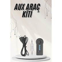 Mey İthalat Yeni Nesil Bluetooth Aux Araç Kiti Siyah Tv Tablet Telefon Araç Araba