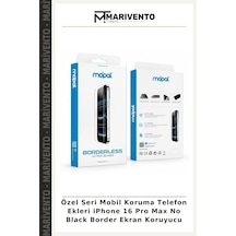 Özel Seri Mobil Koruma Telefon Ekleri İphone 16 Pro Max No Black Border Ekran Koruyucu