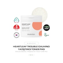 Hassas Ciltler İçin Yatıştırıcı İnce Tonikli Ped Heartleaf Trouble Toner Pad