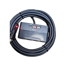 Araç Çakmak Uzatma Kablosu Çakmaklık Çoklayıcı Lcd Ekranlı Usb, Type-c Çıkışlı 12 Volt 10 Amper 120 Wat 2 X1,5mm Ttr Bakır 5 Mt-siyah-yt-ot733