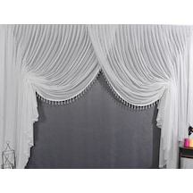 Kruvaze Tül Perde Incili Yıkama Torbası Mekanizma Hediyeli Tül