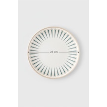 12'li Valencia Servis Tabak 23cm Dijital Sierra Rinart Krem