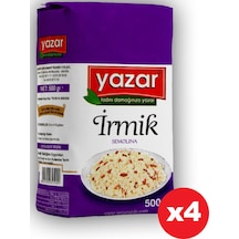 Yazar İrmik 4 x 500 G