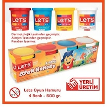Lets Oyun Hamuru Antibakteriyel 4 Renk 600 Gr L8340