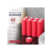 Lavanta Kokulu 40 Adet Köpüren Yedek Sünger Kullan At - Mekanızma Dahil Değildir Gri Gri