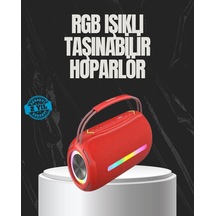 Zenvia 20w Güçlü Ses Çift Sürücülü Rgb Led Işıklı Bluetooth 5.3 Hoparlör Znv2026