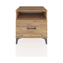 Hyperion Komodin Tek Raflı Tek Çekmeceli 60x44x64 Çam-çam Çam