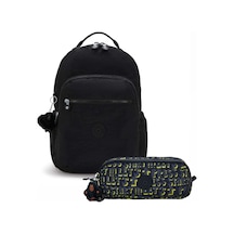 Kipling Unisex Okul Çantası 2'li Set Çanta Ve Kalemlik Kpsetkpkı296960 Siyah