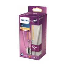 Philips Led Classic 40w St64 E27 Sıcak Beyaz Dim Edilmez Led Ampul Sku: Smg8690010154507 Açık Kahverengi