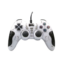 Beyaz Pl-2585 Pc Uyumlu Usb Joystick Oyun Kolu Gamepad