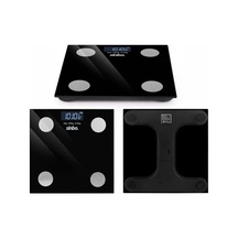 Lb Dijital - Pilli Cam Banyo Baskülü Lcd Ekran - Sıcaklık Göstergeli 180kg/50gr 28x28cm Sbs-4466