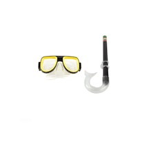 Çocuk Şnorkel Maske Şnorkel Set Siyah
