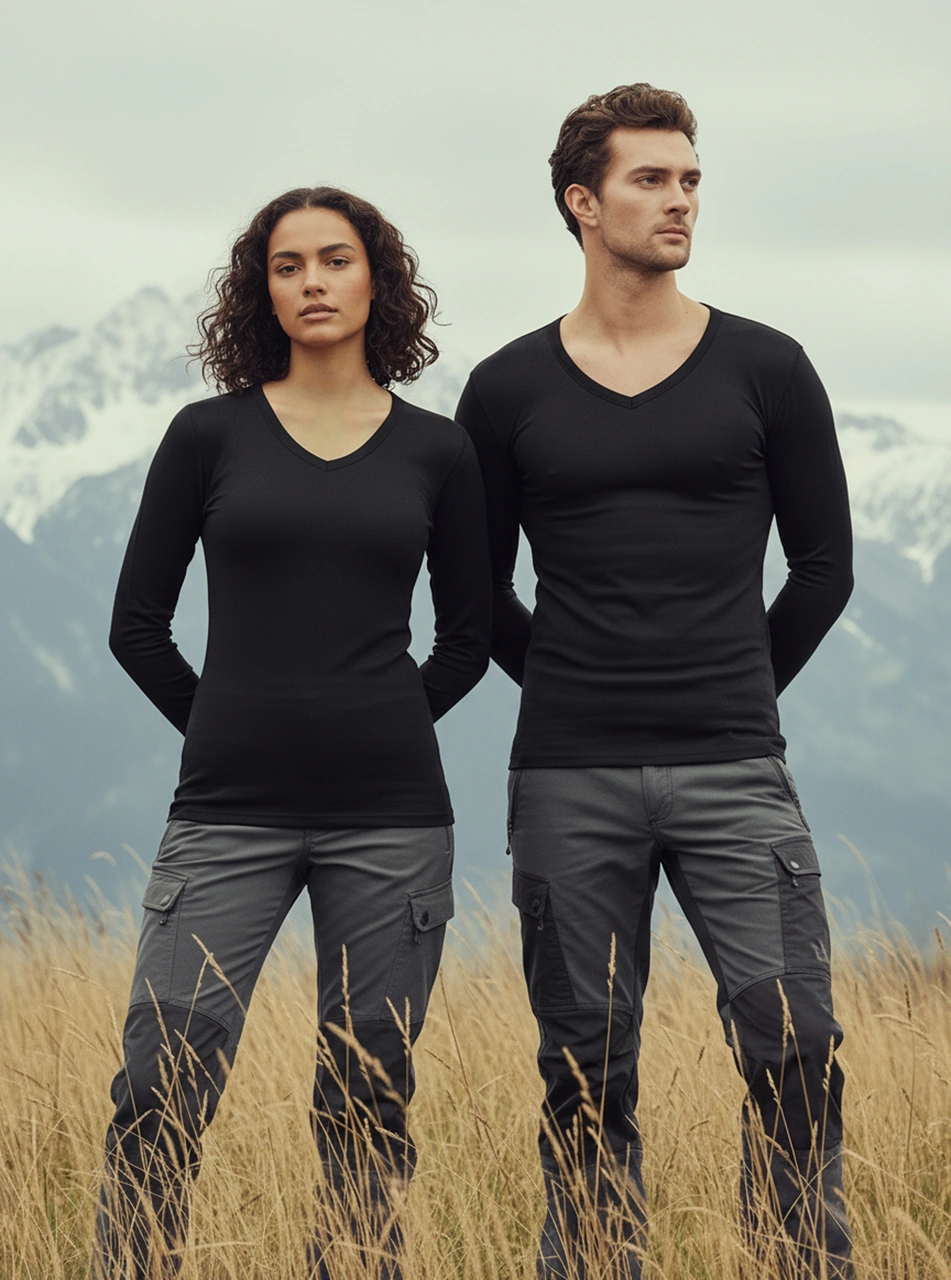 Blackspade Unisex Termal Tişört 2. Seviye 1257 - Siyah