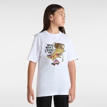 Vans Pizza Me Erkek Çocuk Beyaz Tişört Beyaz