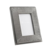 Beyaz Yıkama Resim Çerçevesi İle 4x6 Eskitilmiş Gri Ahşap