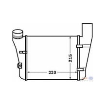 BEHR 8ML376776-81 Turbo Radyatörü A4 1.9TDI 00-04 2.0TDI 04- A6 1.9TDI 01-05 215×218×62