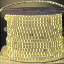 Hortum Şerit Led Çift Sıra 156 Led'li Gün Işığı Renk 220 Volt Tak Çalıştır Su Geçirmez 1 Metre