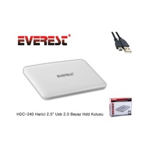 Everest Hdc-240 Harici 2.5" 7Mm Usb 2.0 Ssd Pembe Hdd Kutusu