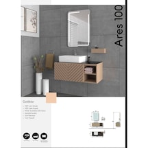 Evros Ares 100 Cm Banyo Dolabı Bej