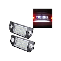 Sones Ford Focus İçin 24 Smd-3528 Lambalı 2 Adet Plaka Işığı, 2w 120lm,6000k, Dc12v