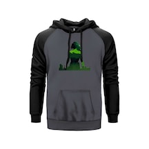 She Hulk City Gri Renk Reglan Kol Sweatshirt Gri