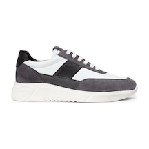 Deery Hakiki Deri Gri Erkek Sneaker Ayakkabı - 01963Mgrıe01 Gri
