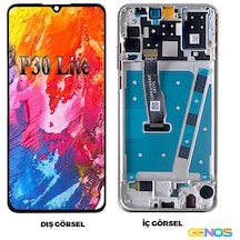 Hw P30 Lite Uyumlu Lcd+dokunmatik+çıtalı 64 Gb Gümüş Sn808900