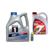 Mobil 1 Motorsport Formula 10W-60 Tam Sentetik Motor Yağı 4 L + Nova Antifriz Cam Suyu 3 L + Cam Suyu