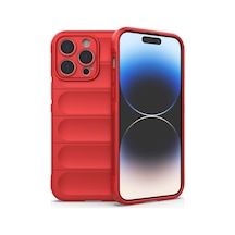 Apple iPhone  Uyumlu,  14 Pro Kılıf Optimum Silikon - Kırmızı