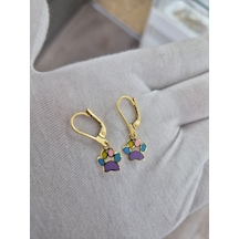 925 Ayar Papatya Silver Pati Küpe.lazer Küpe.yeni Yıl Küpe.rose.gold.rodaj Gümüş