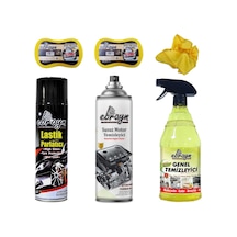 Lastik Parlatıcı Motor Genel Temizleyici 2 Adet Sünger+bez Ebrayn