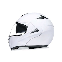 Vrt - Çene Açılır Vizörlü Kask Md-808 Beyaz Xl