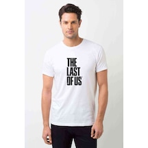 The Last Of Us Baskılı Beyaz Erkek Tshirt