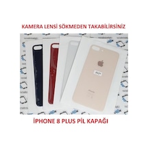 Apple Uyumlu iPhone 8 Plus Arka Pil Batarya Kapağı (Cam)