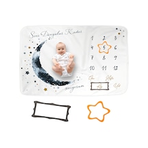 Pelikandükkan Moky Design Anı Battaniyesi, Bebek Hediyelik Aylık Fotoğraf Çekim (490078802)