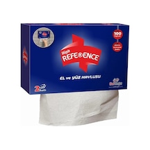 Reference El Yüz Havlusu 2 Katlı 100'lü X 24 Paket Lacivert